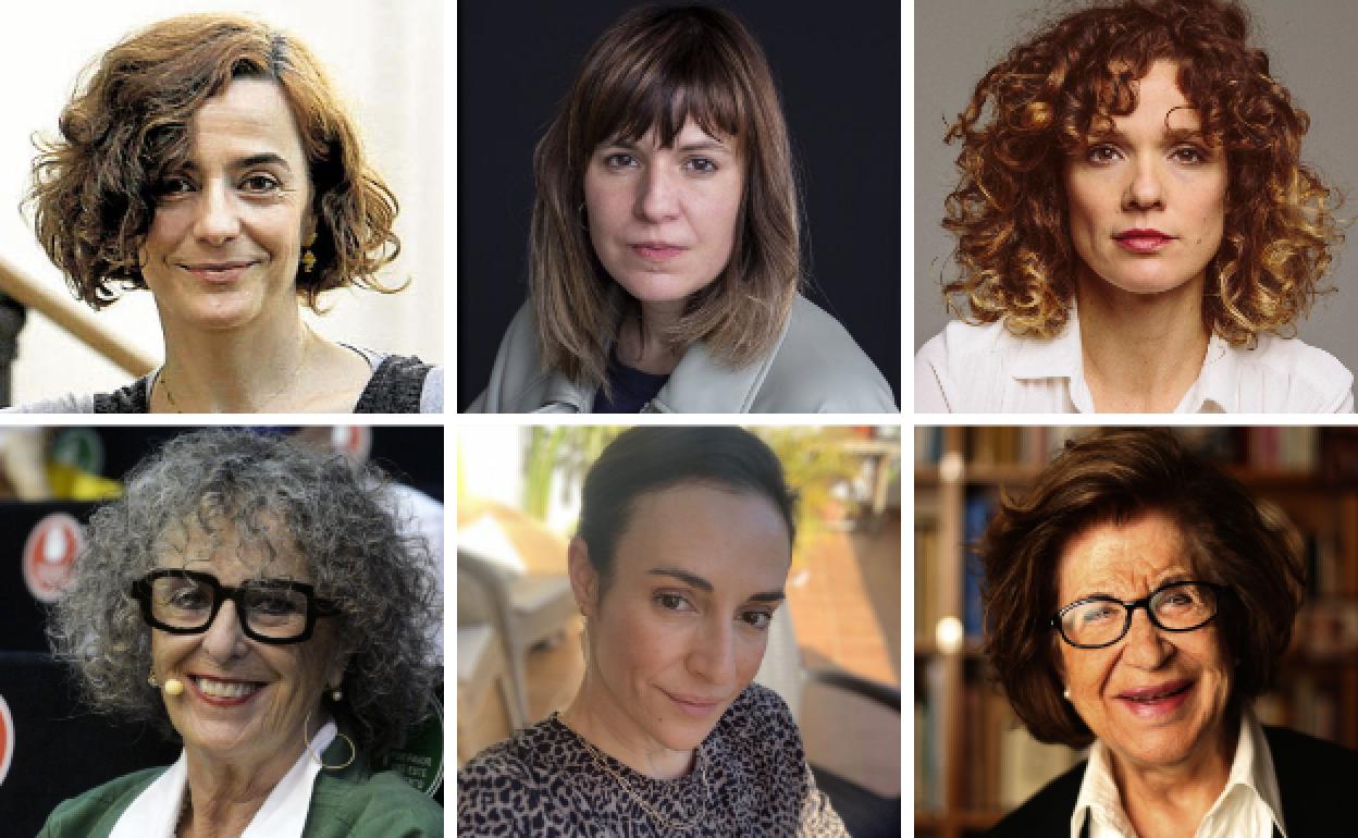 Nuria Barrios, Almudena Sánchez, Valeria Alonso, Lola López Mondéjar, Olivia Martínez y Dionisia García.