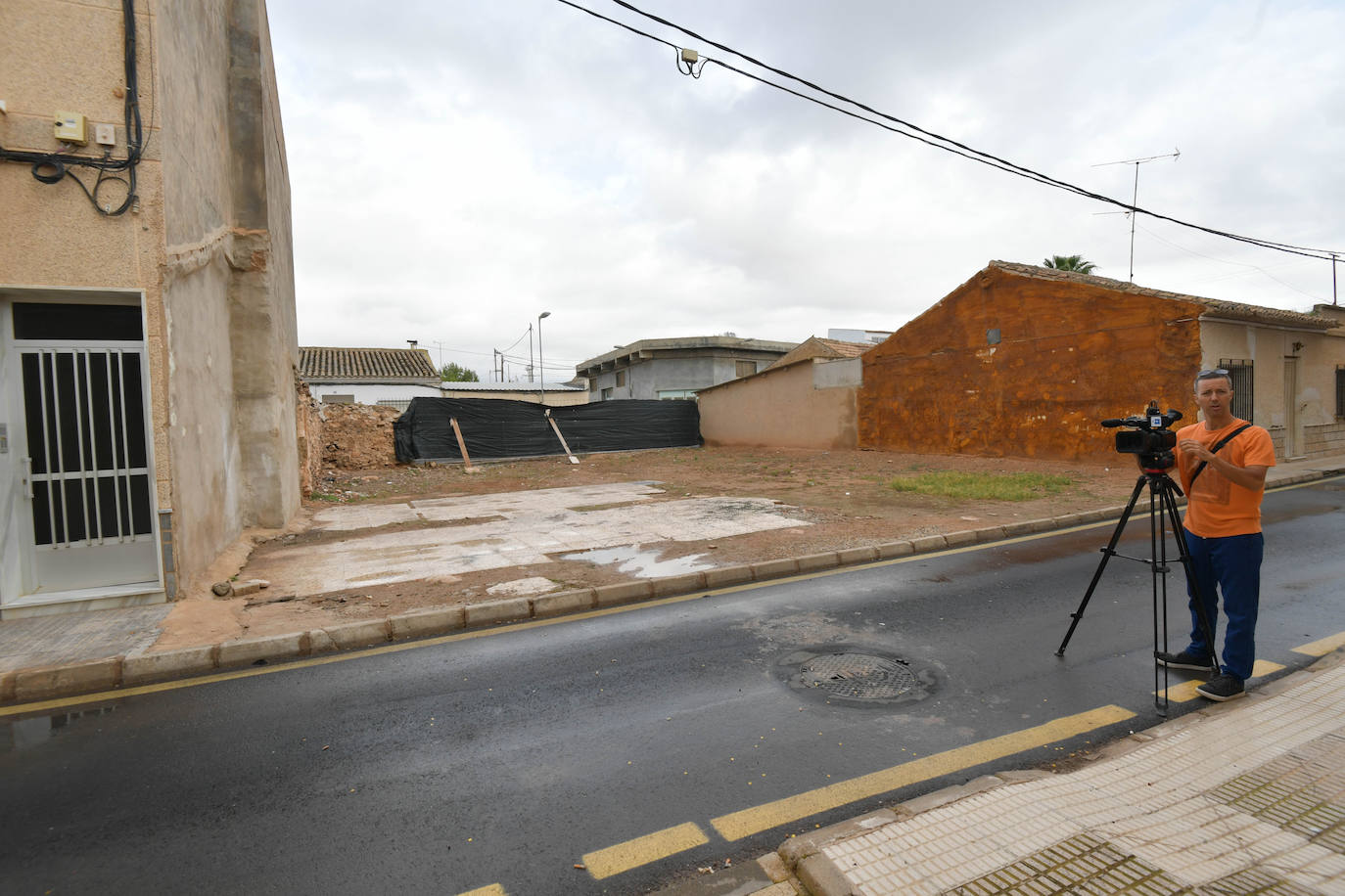 Solar en el que se produjo el accidente el pasado sábado. 