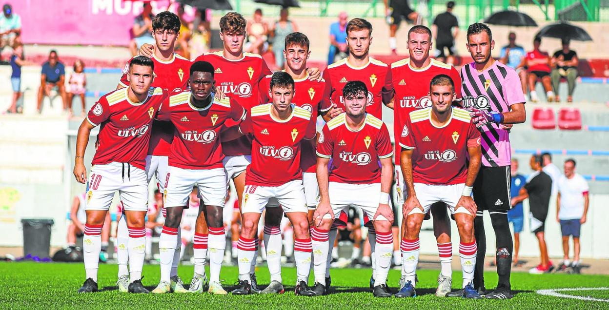 Once titular del Real Murcia Imperial esta temporada. 