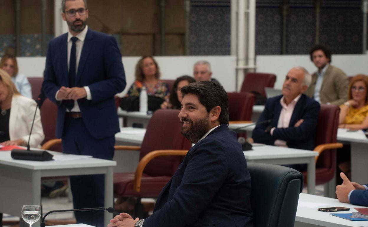 Fernando López Miras en la Asamblea en una imagen de archivo. 