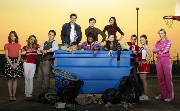 El elenco de la primera temporada de 'Glee'.