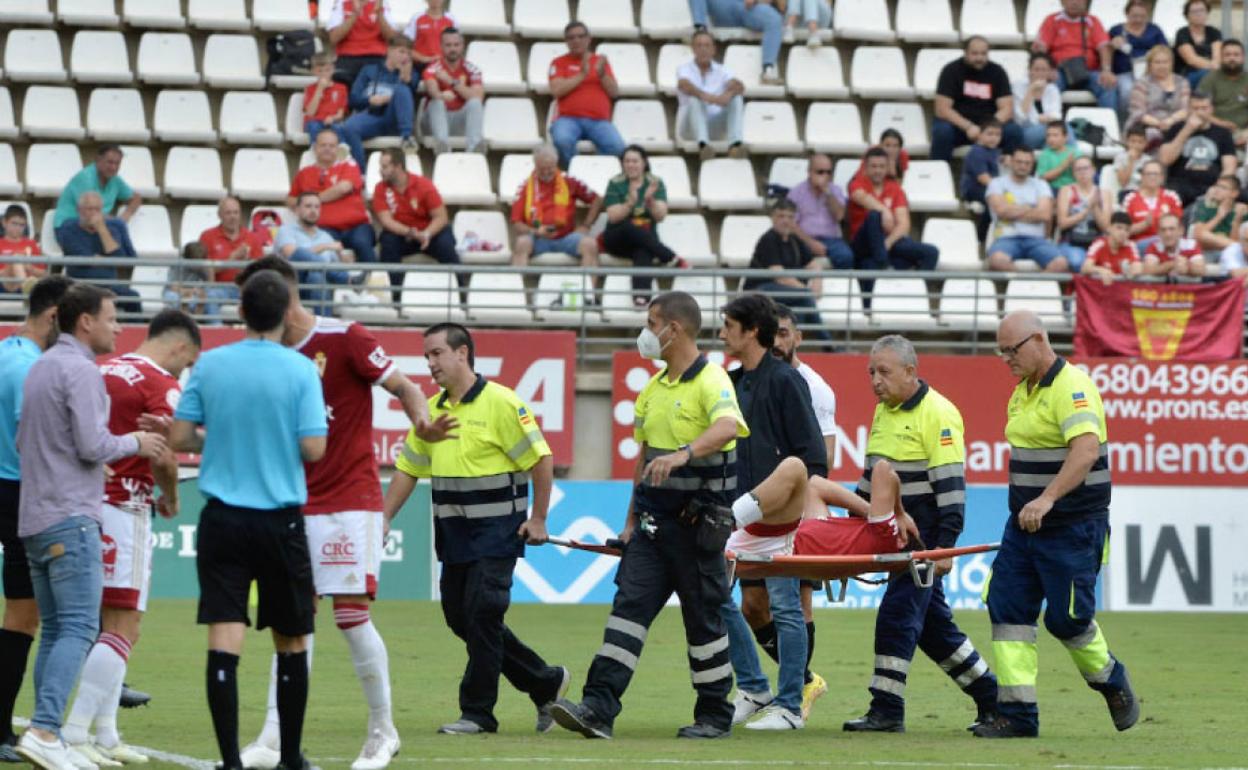 Real Murcia: El alcance de la lesión de Javi Rueda se sabrá hoy