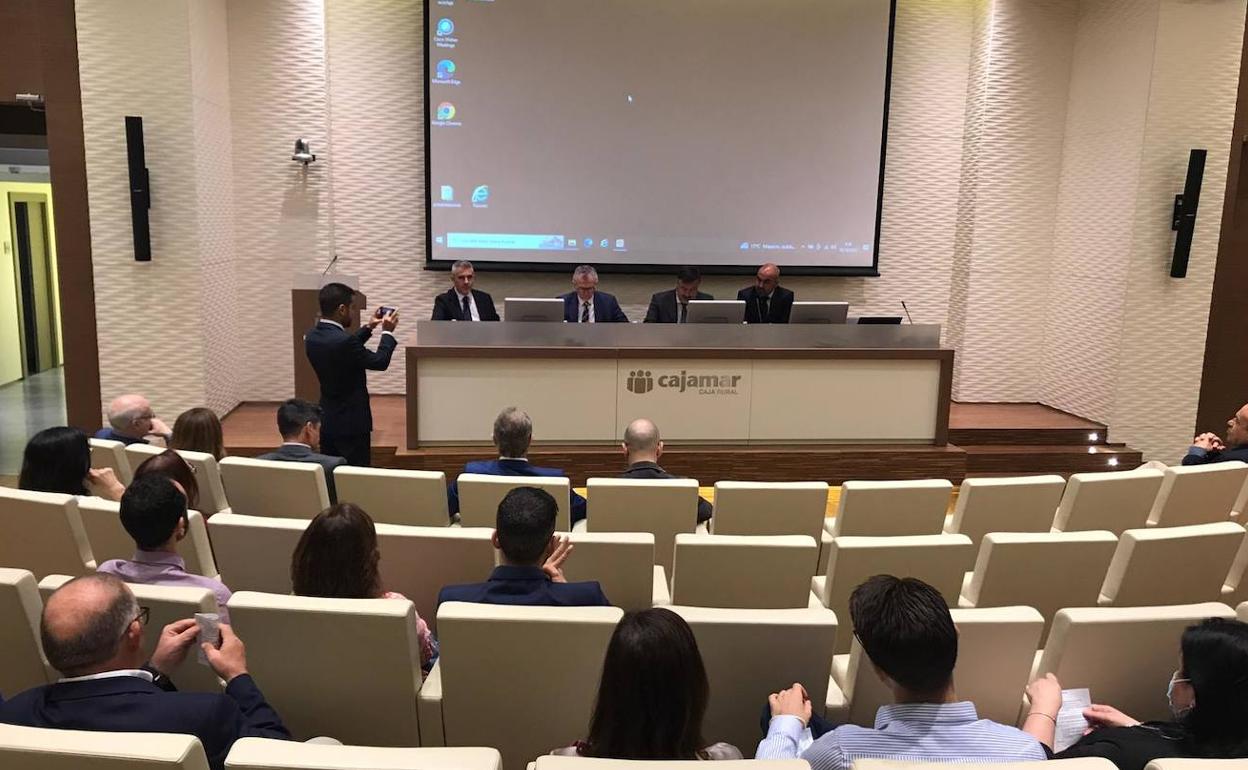 Inauguración de las 'Jornadas de calidad en la gestión sanitaria', el pasado martes,