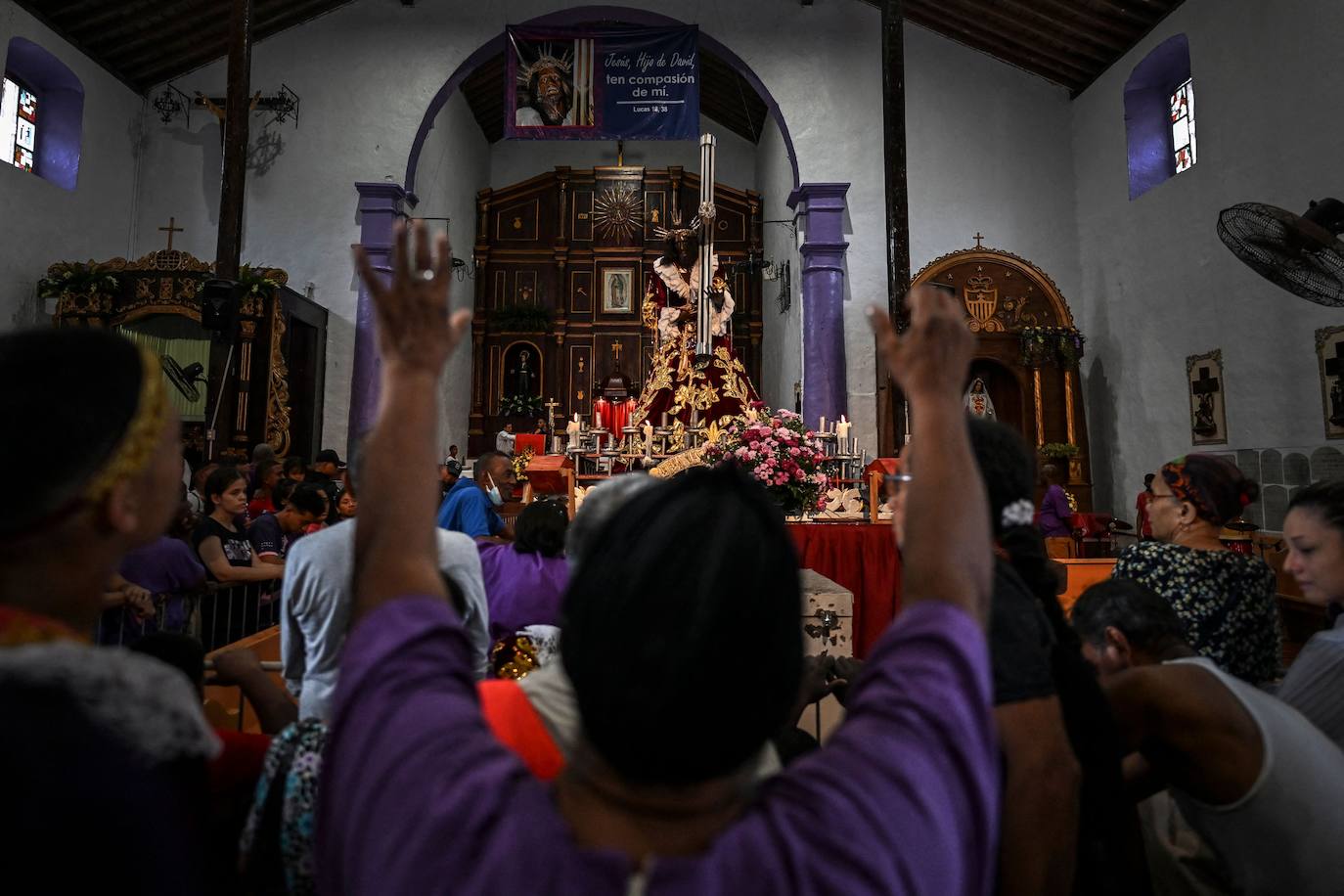 Fotos: Peregrinos del Cristo Negro