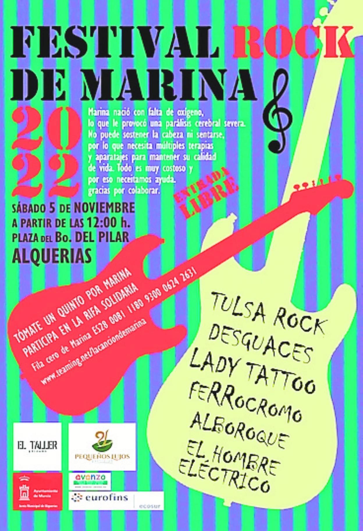 Rock en directo, aperitivo y 'tardeo' a la salud de Marina en Alquerías