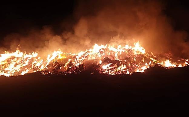 Imagen de los primeros minutos del incendio. 