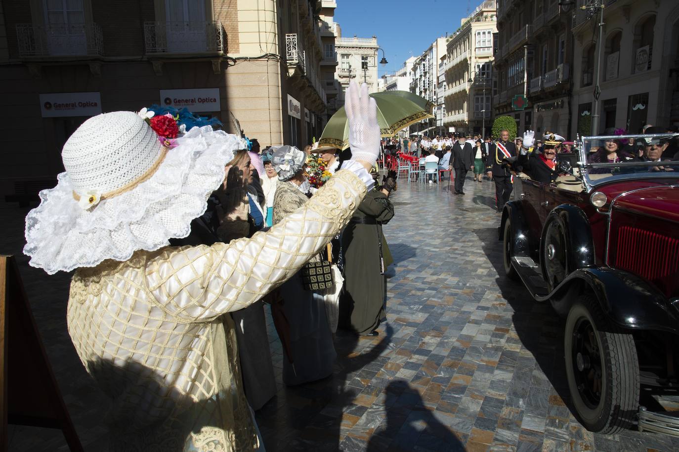 Fotos: Recreación de una visita de Alfonso XIII