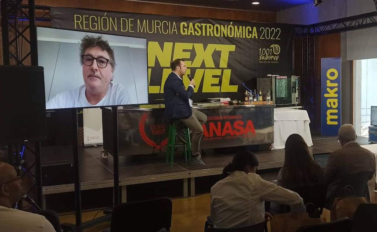 Ponencia telemática de Andoni Luis Aduriz, este lunes, en Región de Murcia Gastronómica 2022.