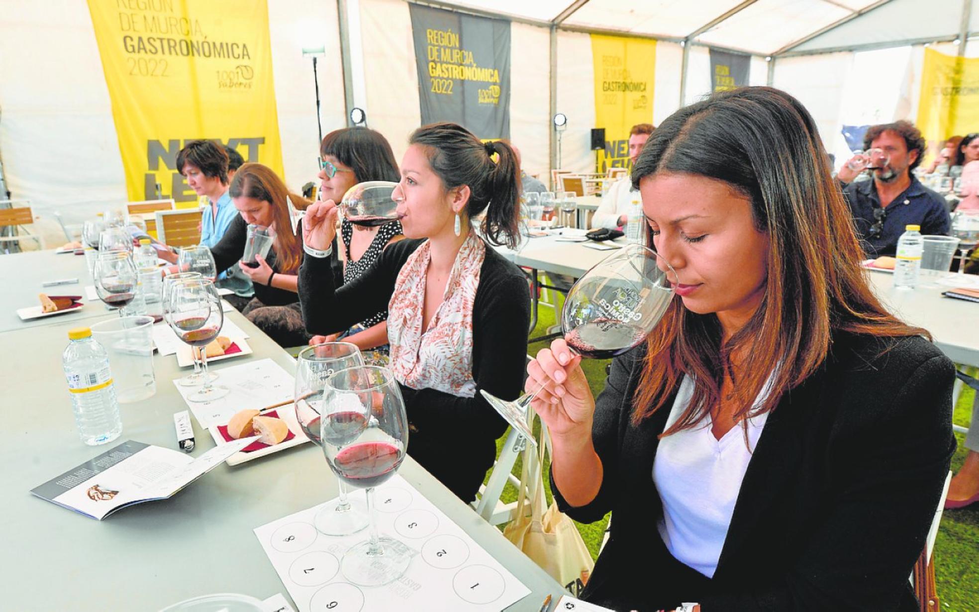 Cata de vinos de la DOP Jumilla. 