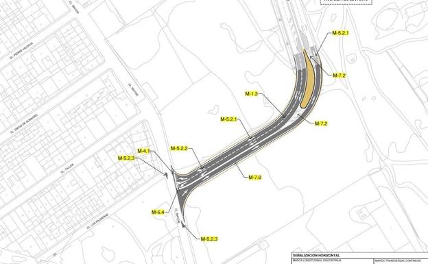 Plano del nuevo vial. 