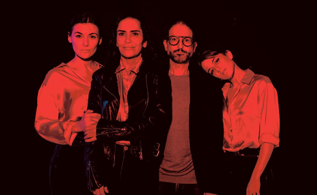 Marta Nieto, Lydia Cacho, José Martret y Marina Salas.