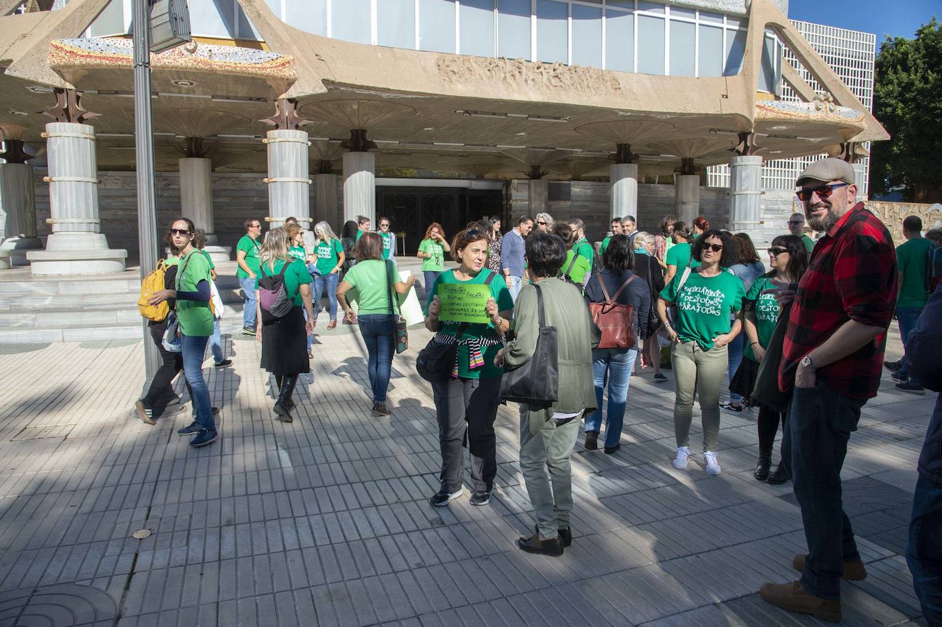 Fotos: Los sindicatos de enseñanza protestan en Murcia y Cartagena