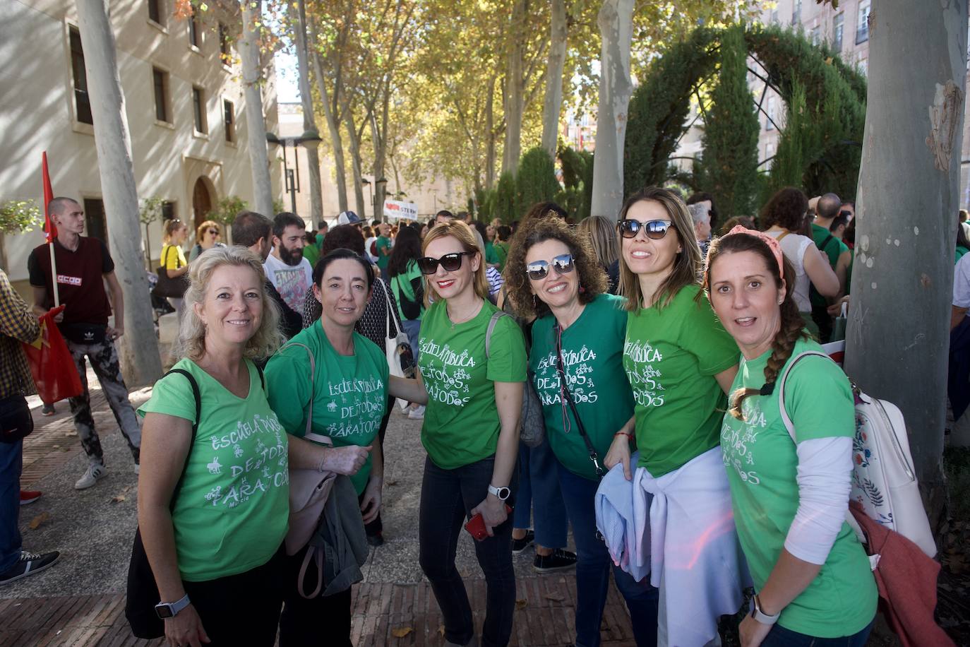 Fotos: Los sindicatos de enseñanza protestan en Murcia y Cartagena