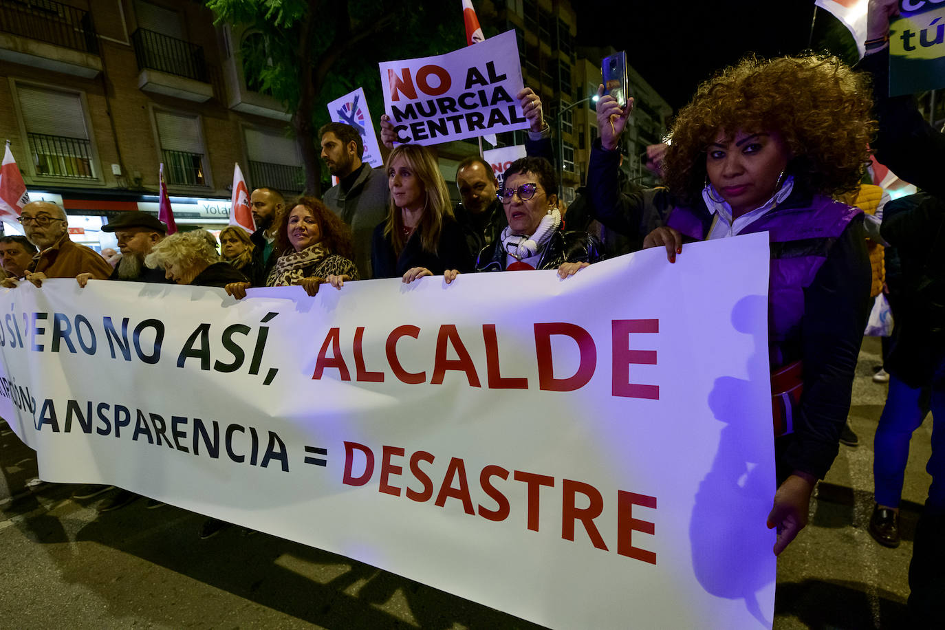 Fotos: Manifestación contra el plan de movilidad del Ayuntamiento de Murcia