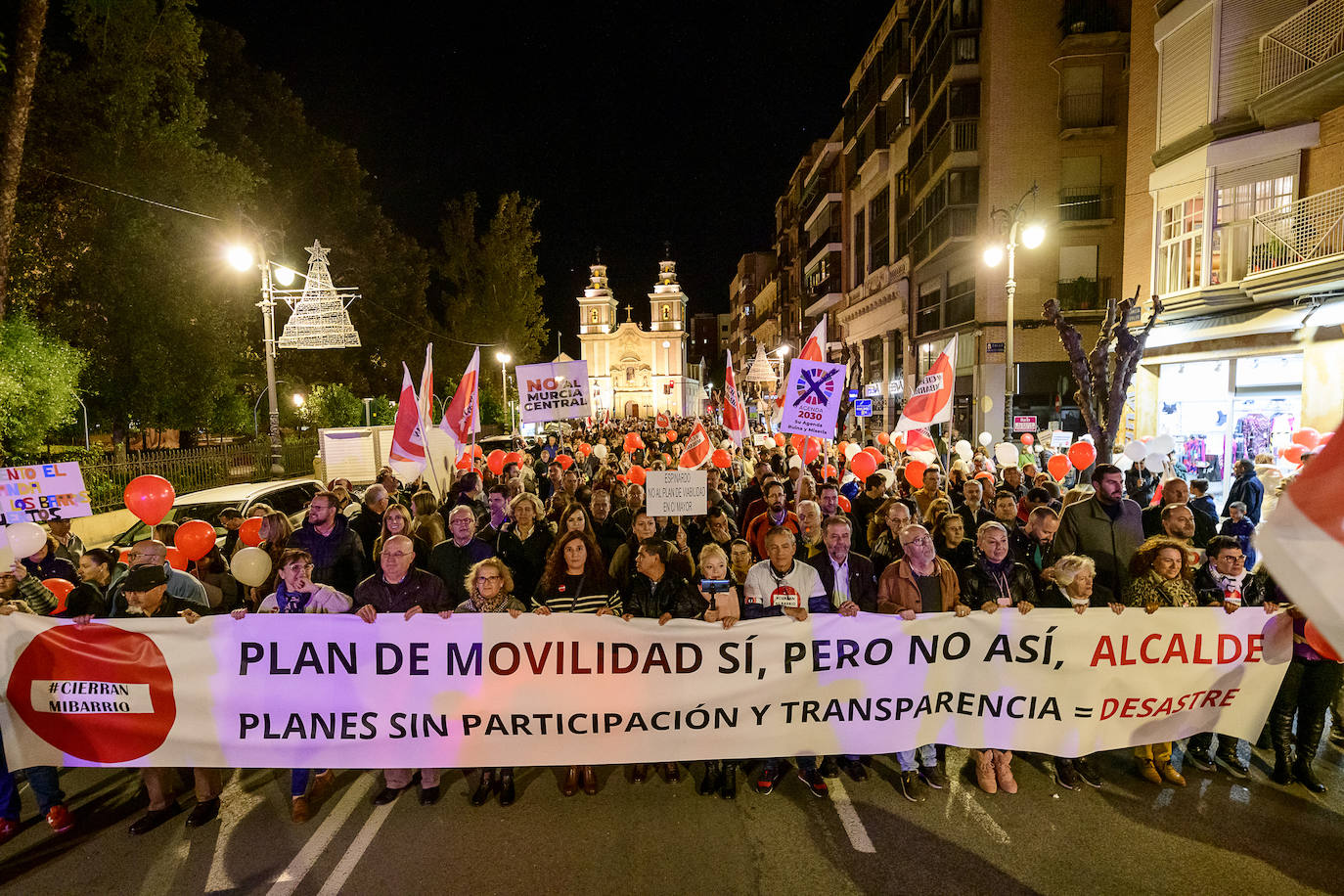 Fotos: Manifestación contra el plan de movilidad del Ayuntamiento de Murcia