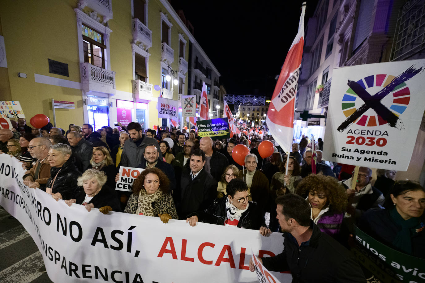 Fotos: Manifestación contra el plan de movilidad del Ayuntamiento de Murcia