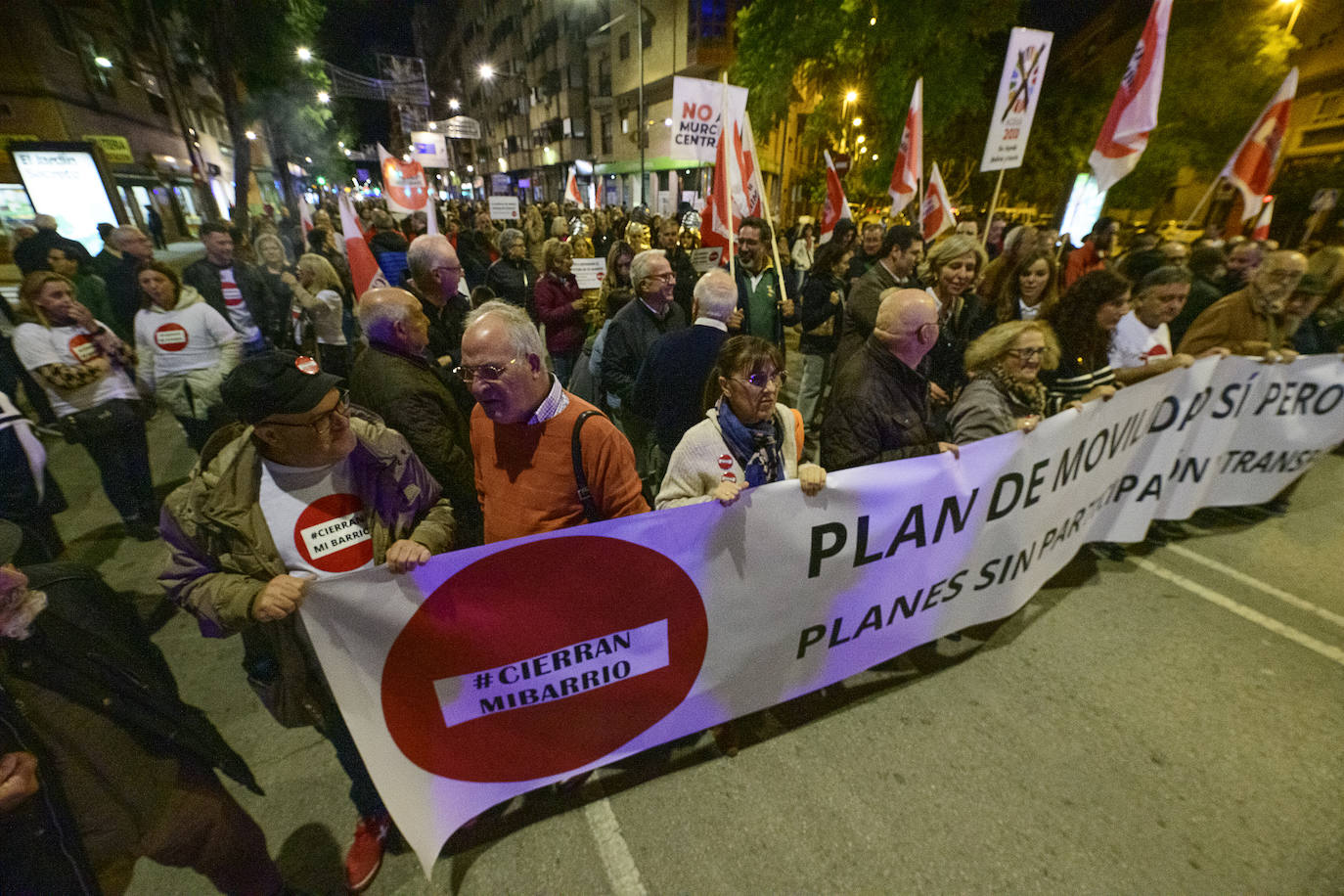 Fotos: Manifestación contra el plan de movilidad del Ayuntamiento de Murcia