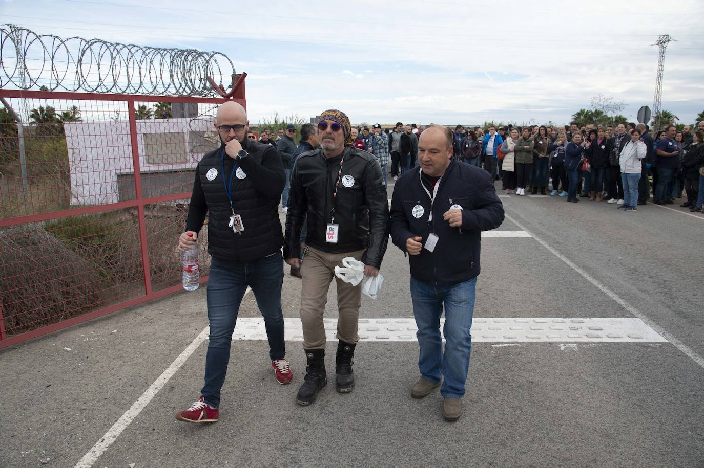 Fotos: Los trabajadores de Sabic protestan en La Aljorra