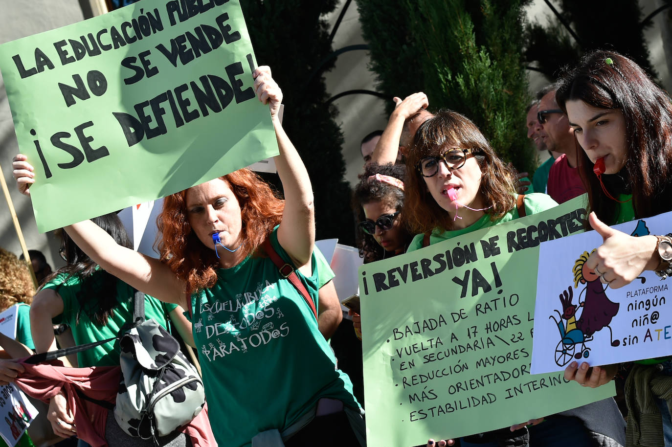 Fotos: Manifestación de educación contra los recortes en Murcia, en imágenes