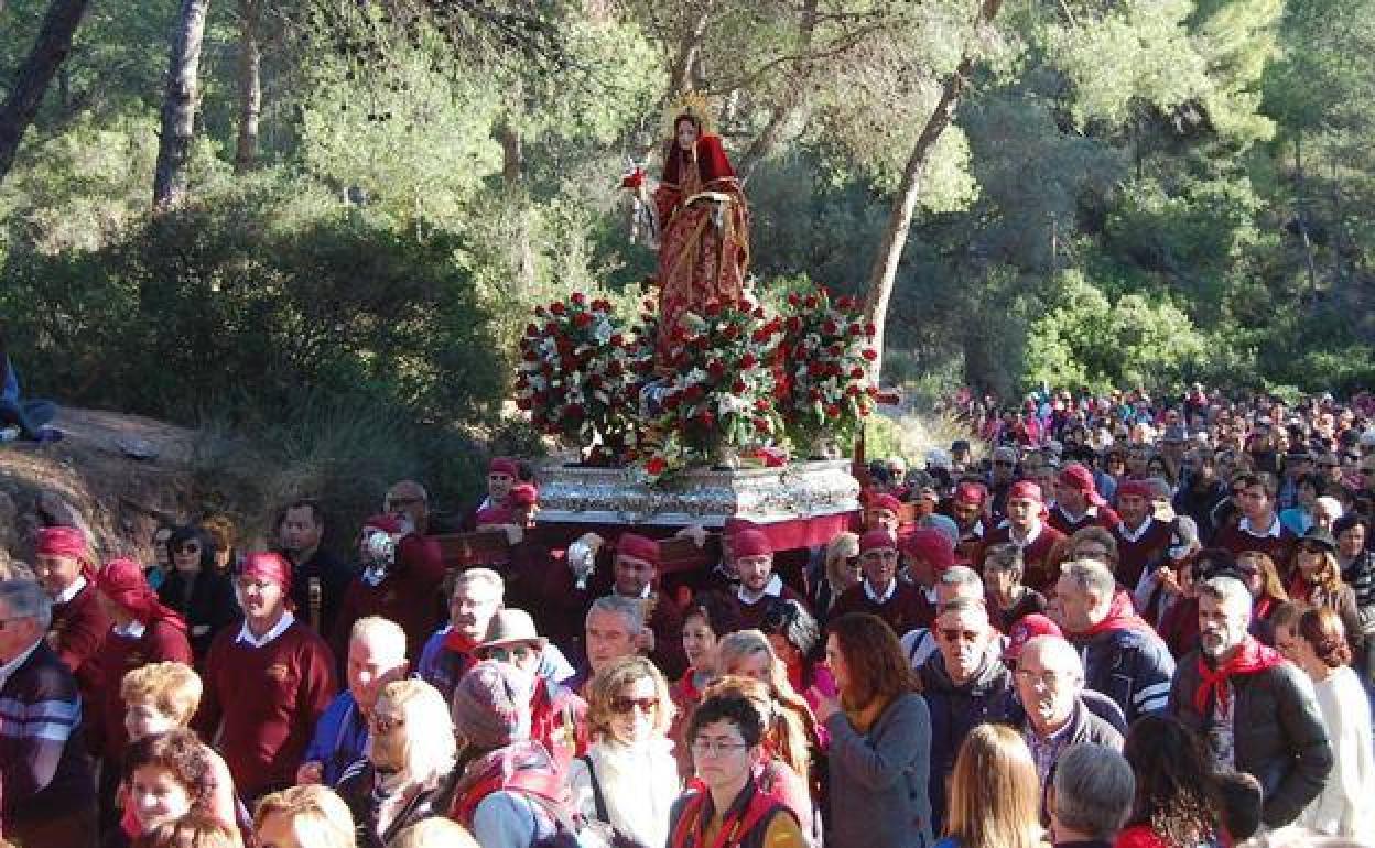 Romería de Santa Eulalia, en enero de 2020.