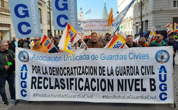 Participantes de la Región de Murcia en la manifestación de este sábado. 