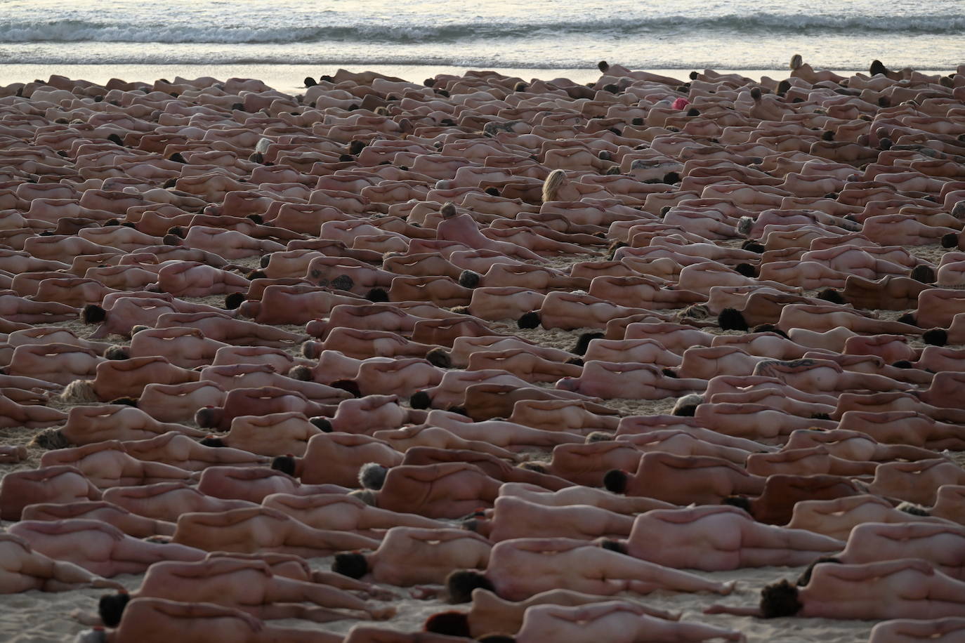 Fotos: Desnudos para Spencer Tunick