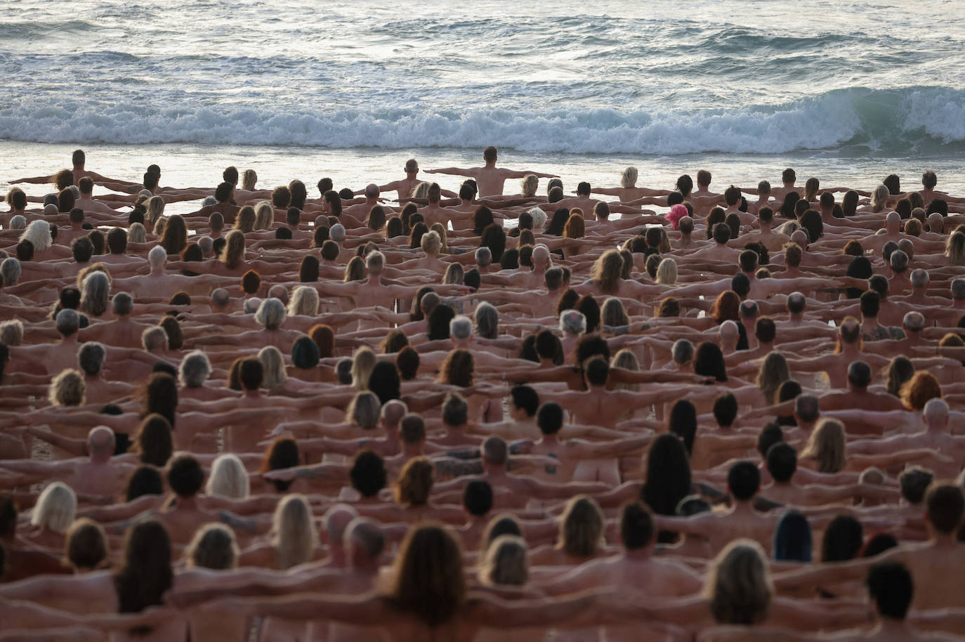 Fotos: Desnudos para Spencer Tunick