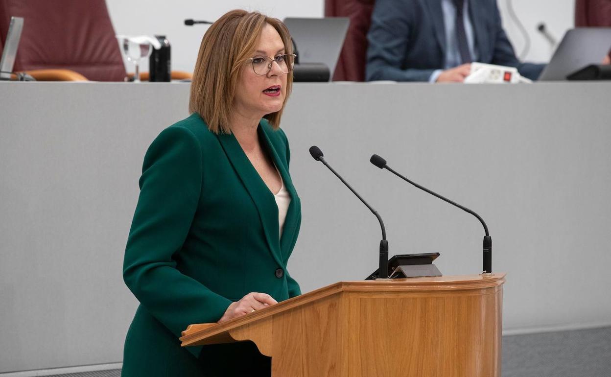 Isabel Franco, en la Asamblea Regional, en una imagen de archivo.