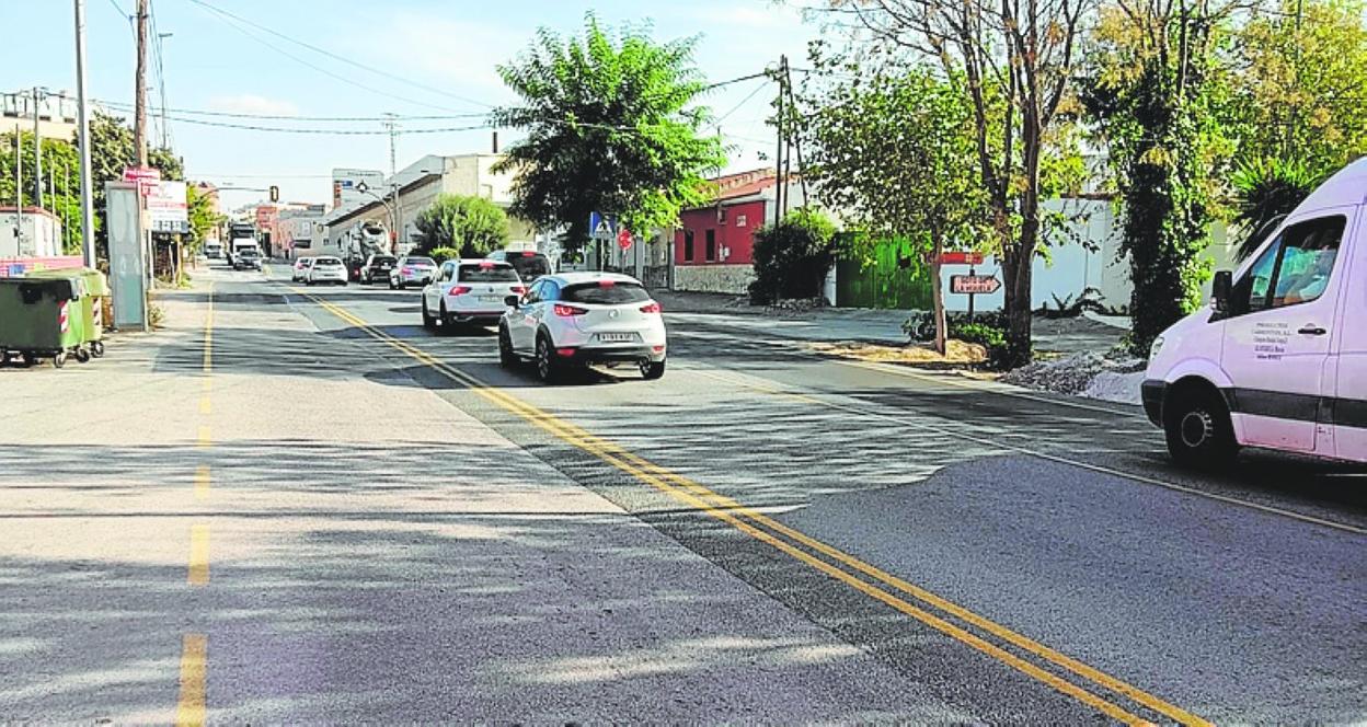 Imagen de la carretera que une Alguazas y Molina de Segura. 