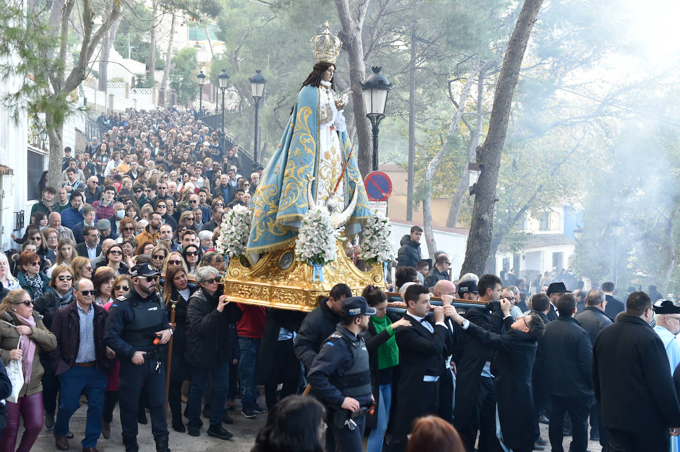 Fotos: La Patrona de Yecla llega a la Basílica en una espectacular Bajada