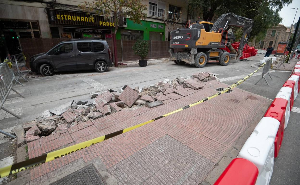 Obras en Primo de Rivera.