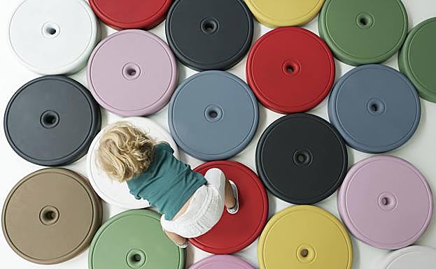 Círculos con los que se forman asientos 'Punto' de Sentat.