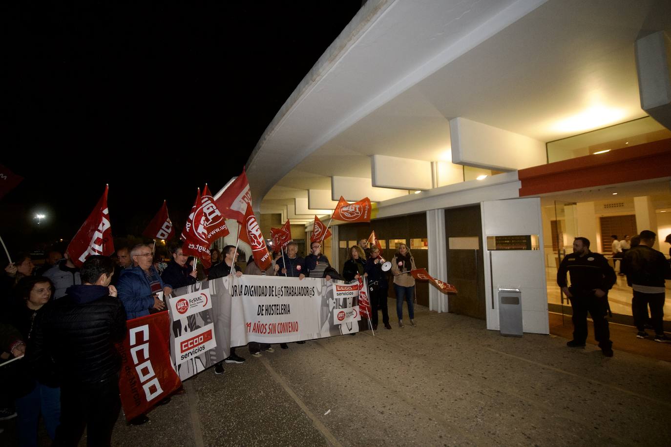 Fotos: Protesta en Murcia por el convenio de hostelería
