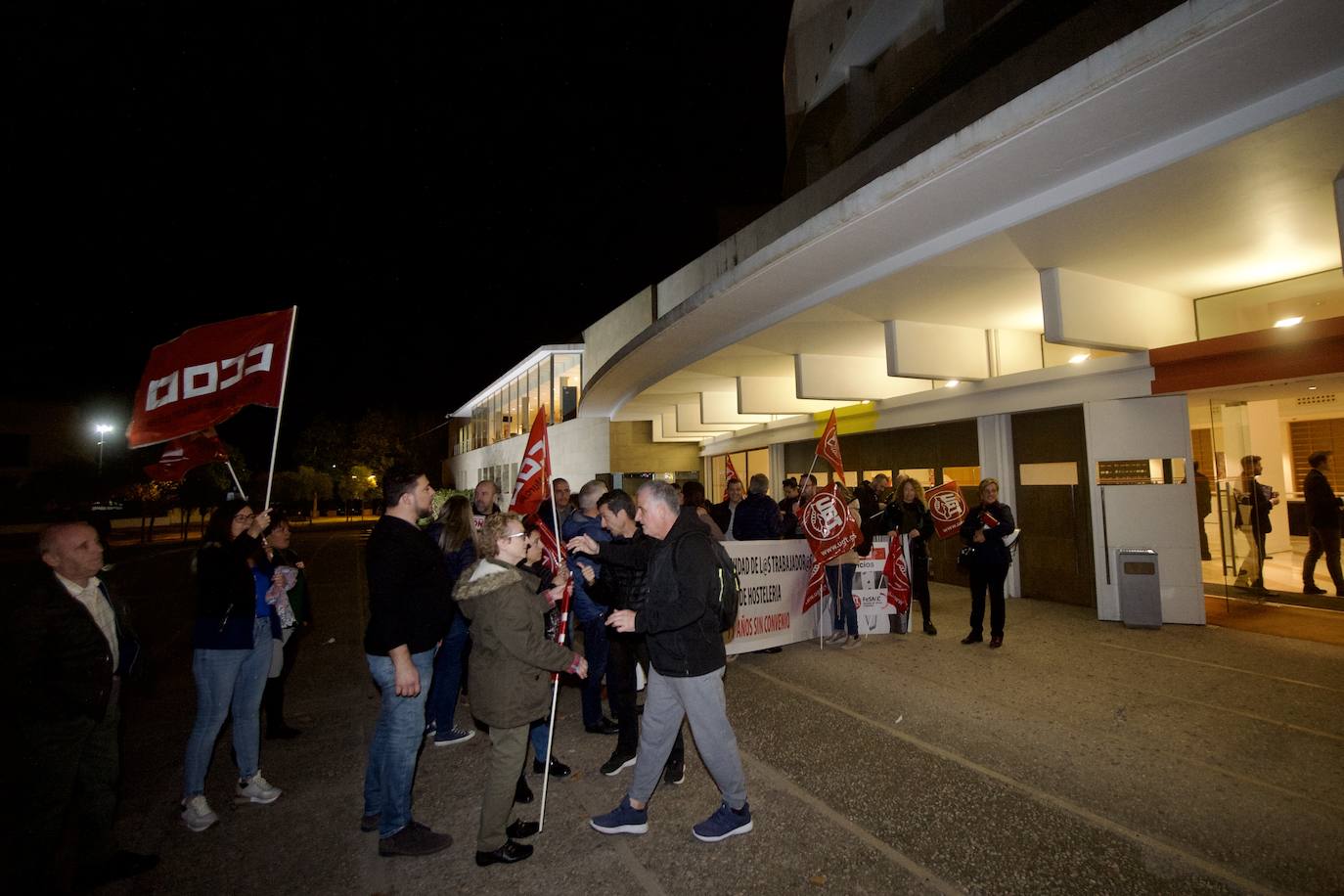 Fotos: Protesta en Murcia por el convenio de hostelería