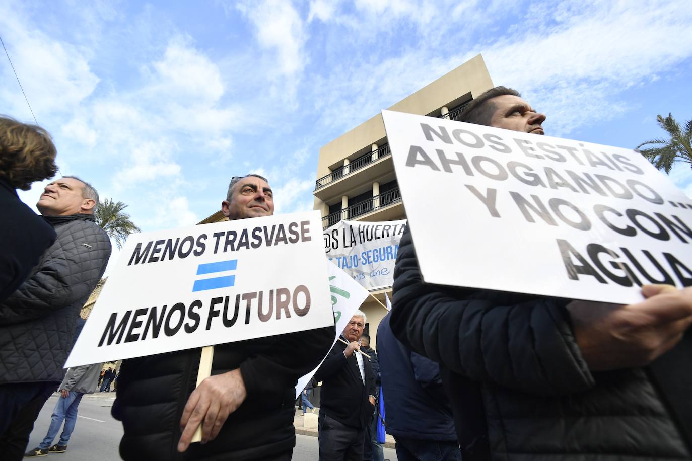 Fotos: Protesta en defensa del Trasvase Tajo-Segura, en imágenes