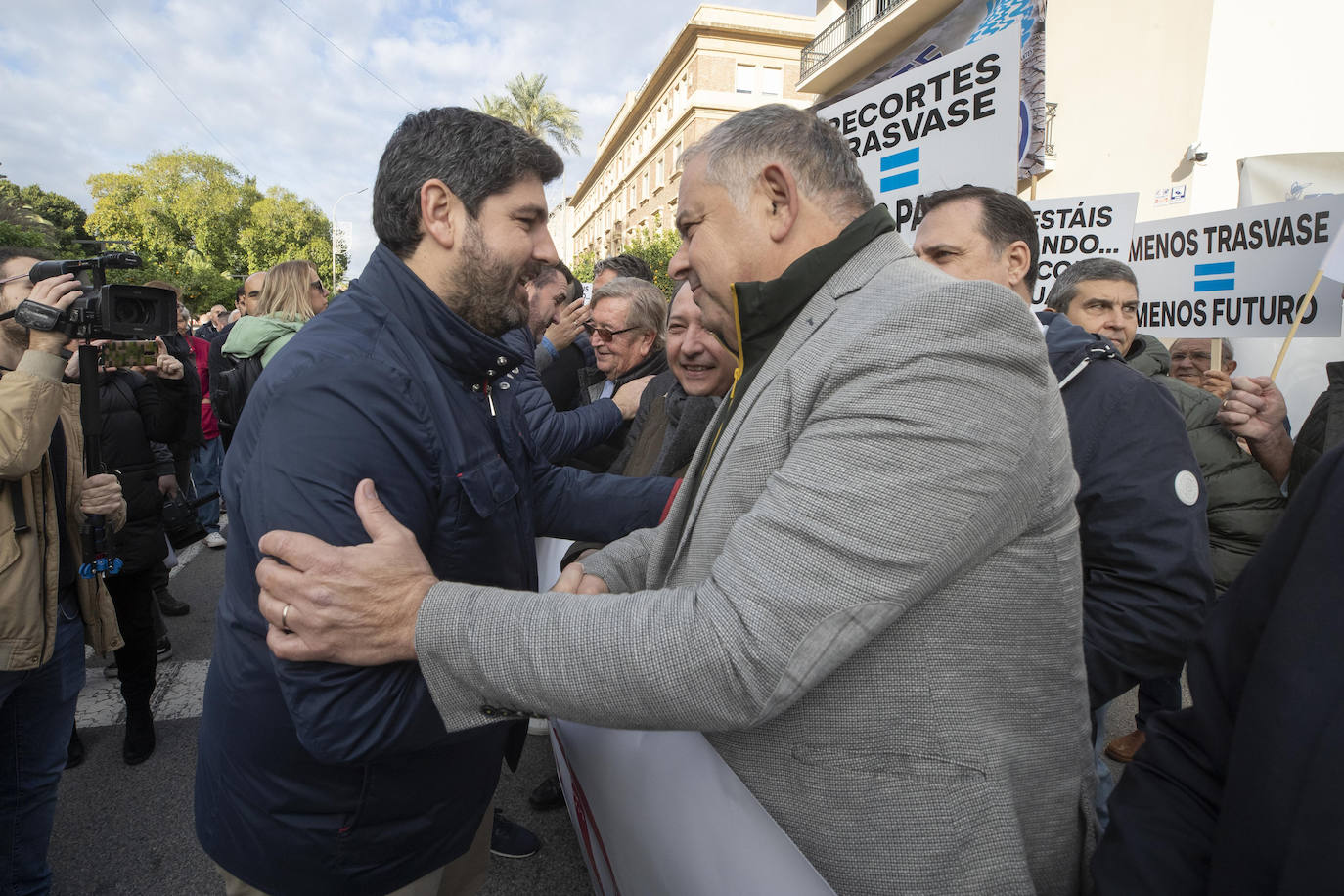 Fotos: Protesta en defensa del Trasvase Tajo-Segura, en imágenes