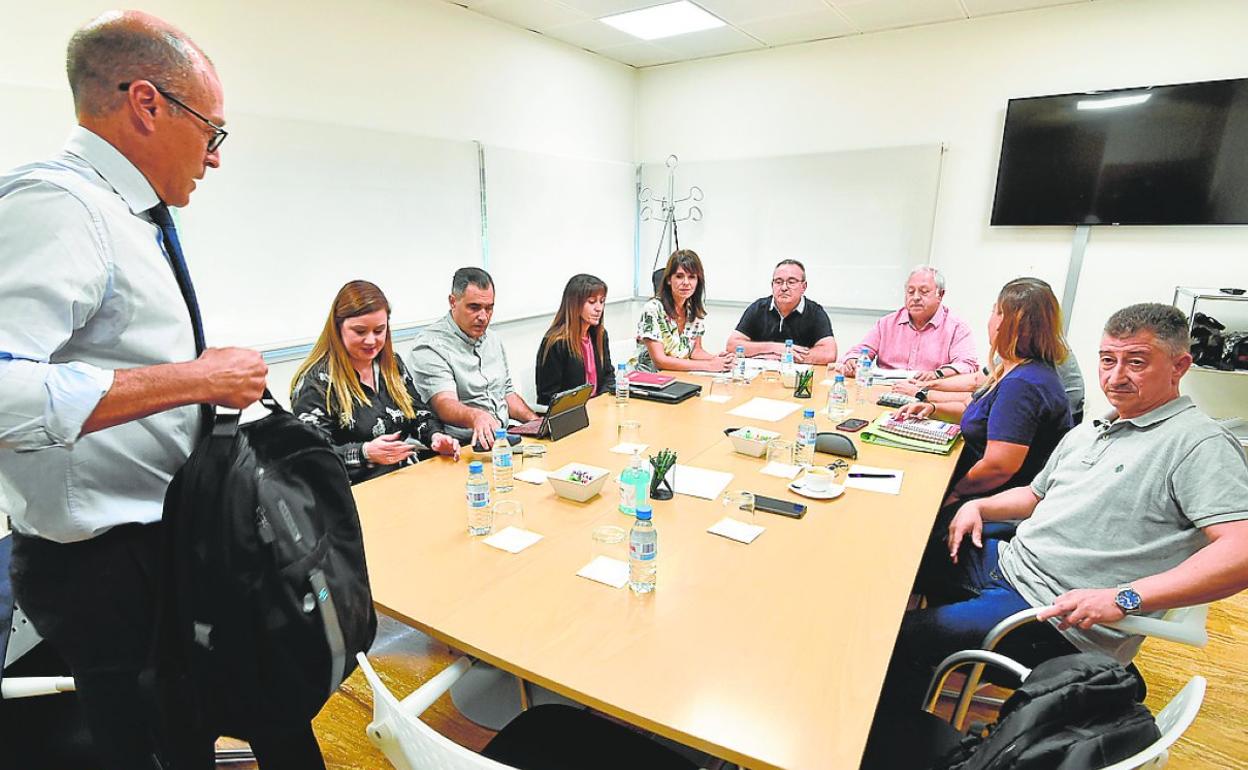 Una de las últimas reuniones de la mesa de negociación del convenio. 