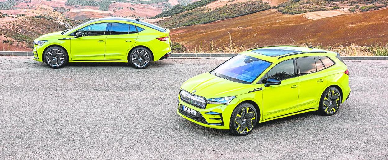 El Enyaq Coupé iV y el RS iV. 