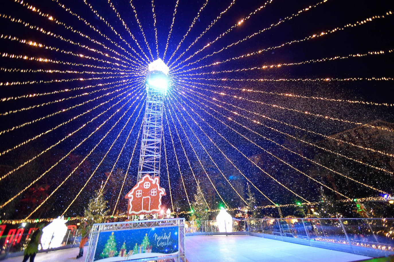 Fotos: Encendido de las luces navideñas en Murcia