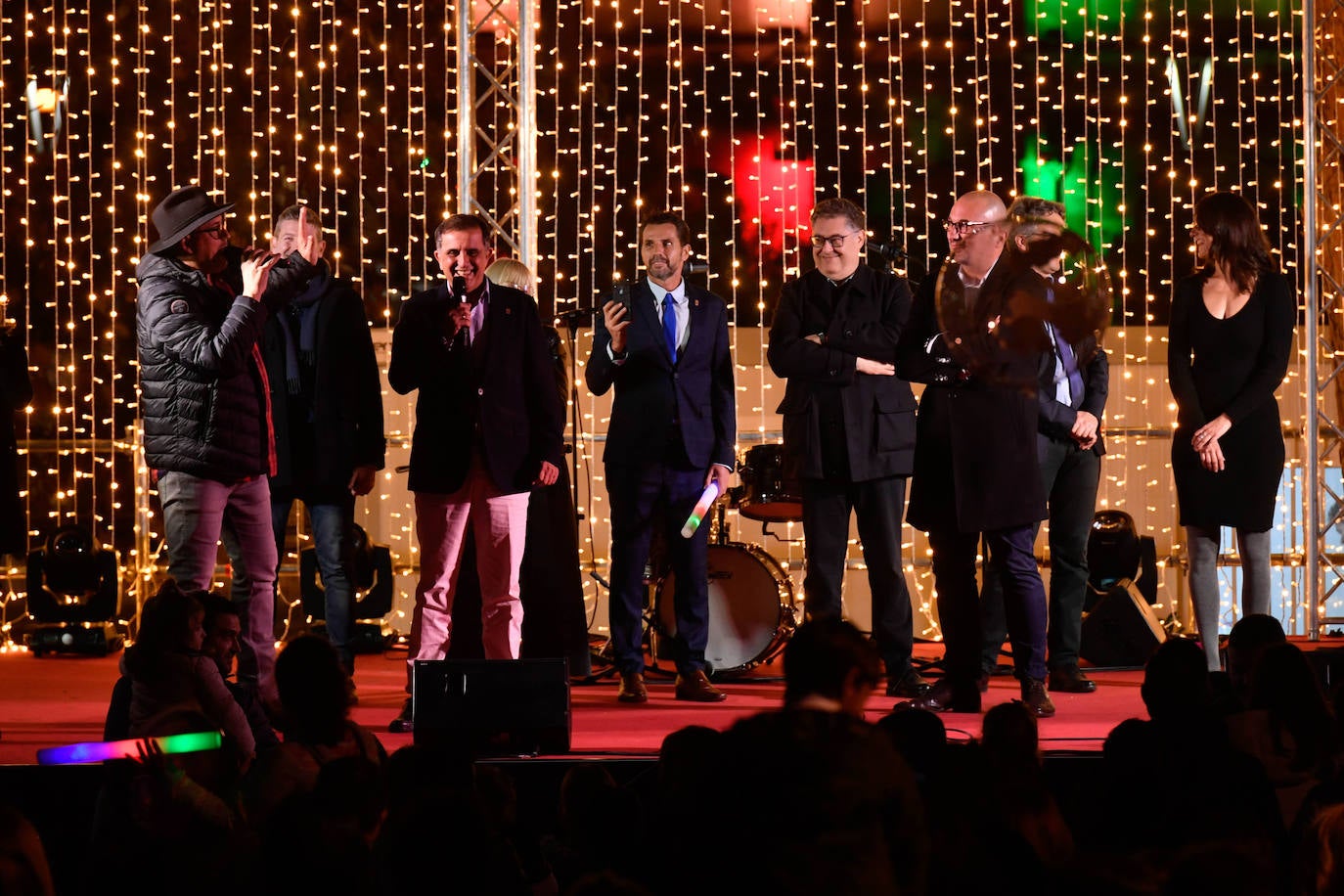 Fotos: Encendido de las luces navideñas en Murcia