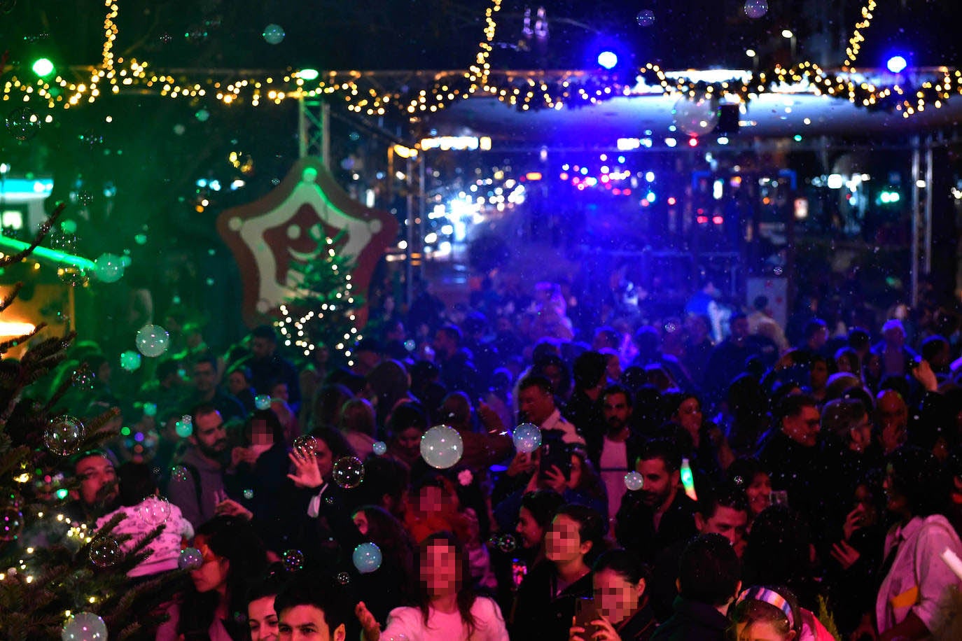 Fotos: Encendido de las luces navideñas en Murcia