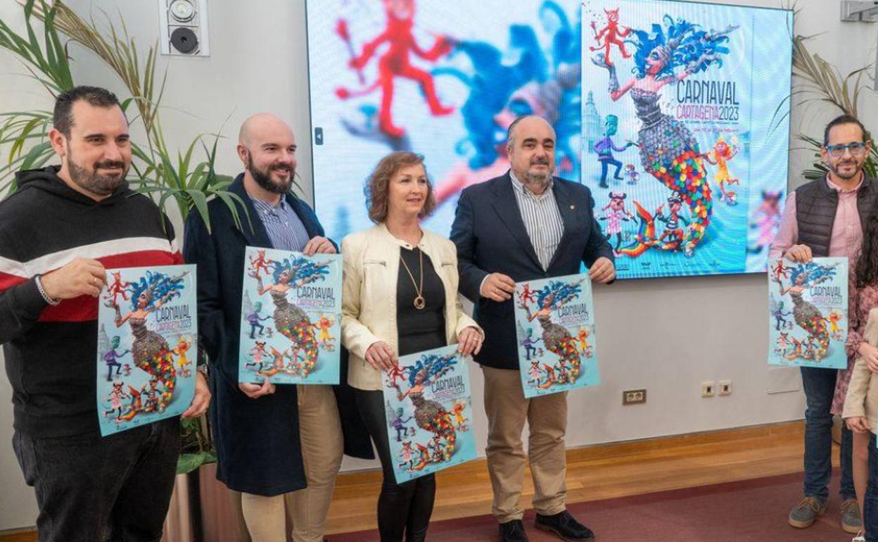 Presentación del cartel del Carnaval de Cartagena.