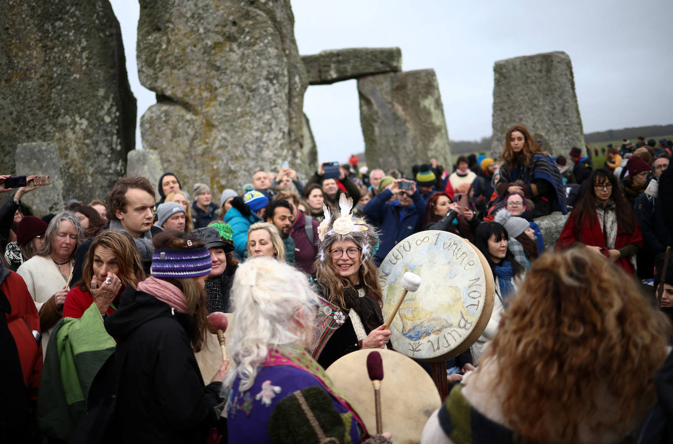 Fotos: Bienvenida al invierno en Stonehenge