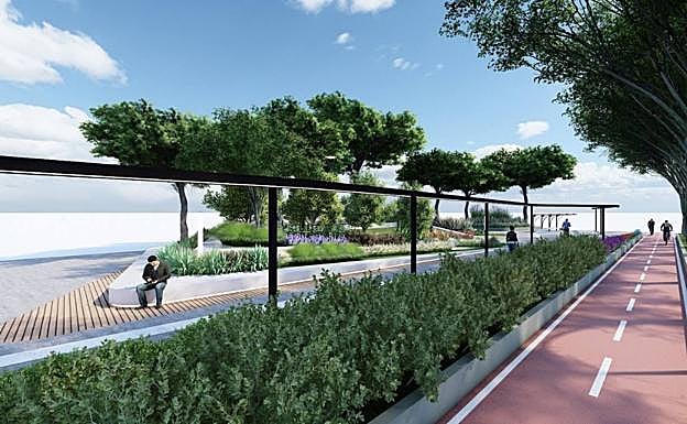 Galería. Recreación virtual de cómo quedará el bulevar de Conexión Sur.