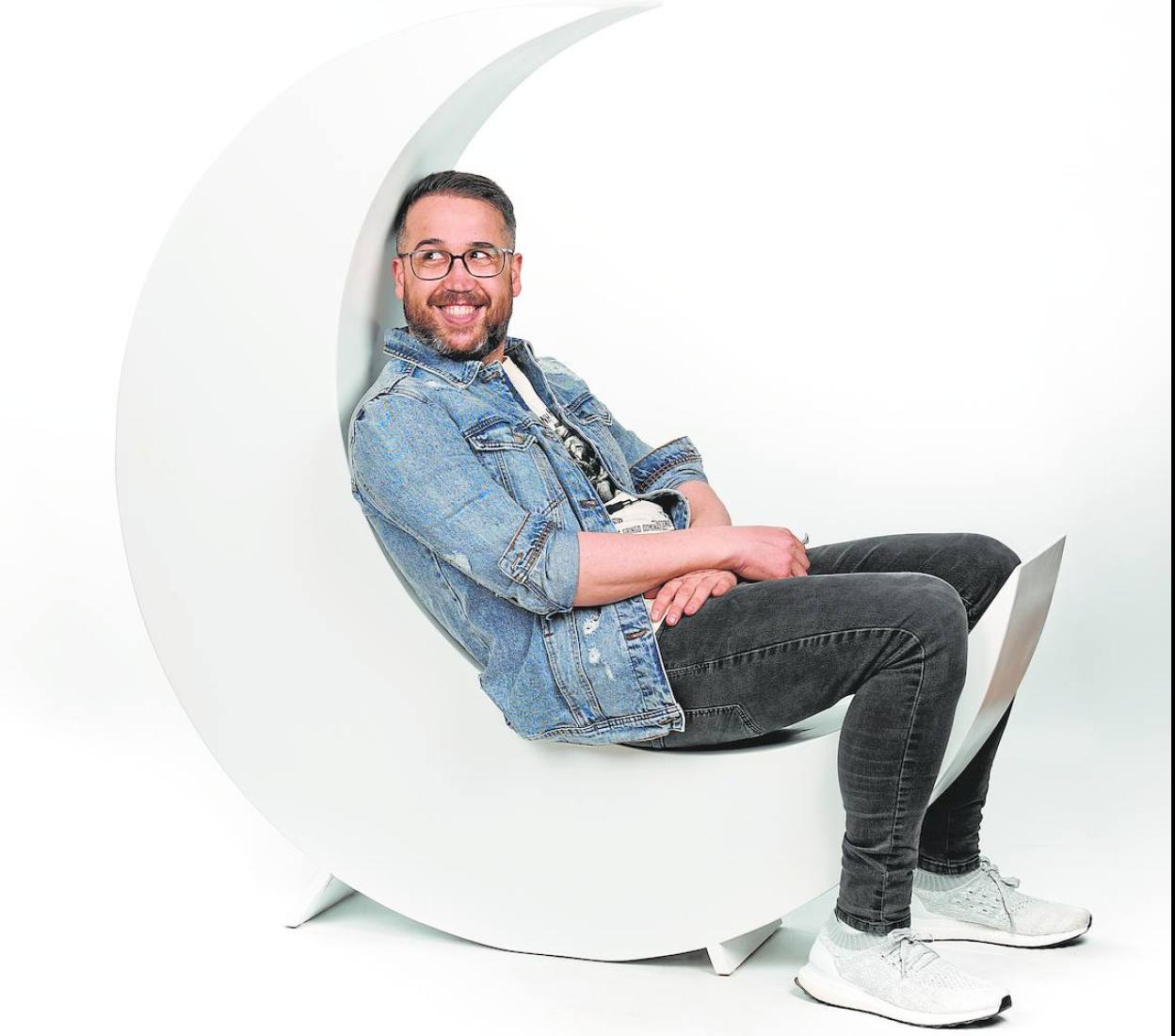 Aníbal Gómez, músico y actor, componente de Ojete Calor con Carlos Areces.