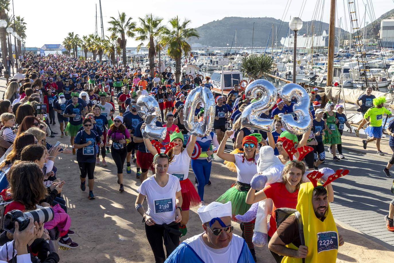 Fotos: Las imágenes de la carrera de la San Silvestre de Cartagena 2022