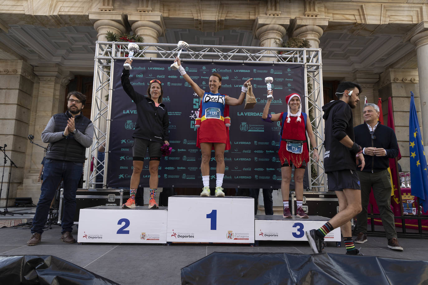 Fotos: El podio de la San Silvestre de Cartagena 2022