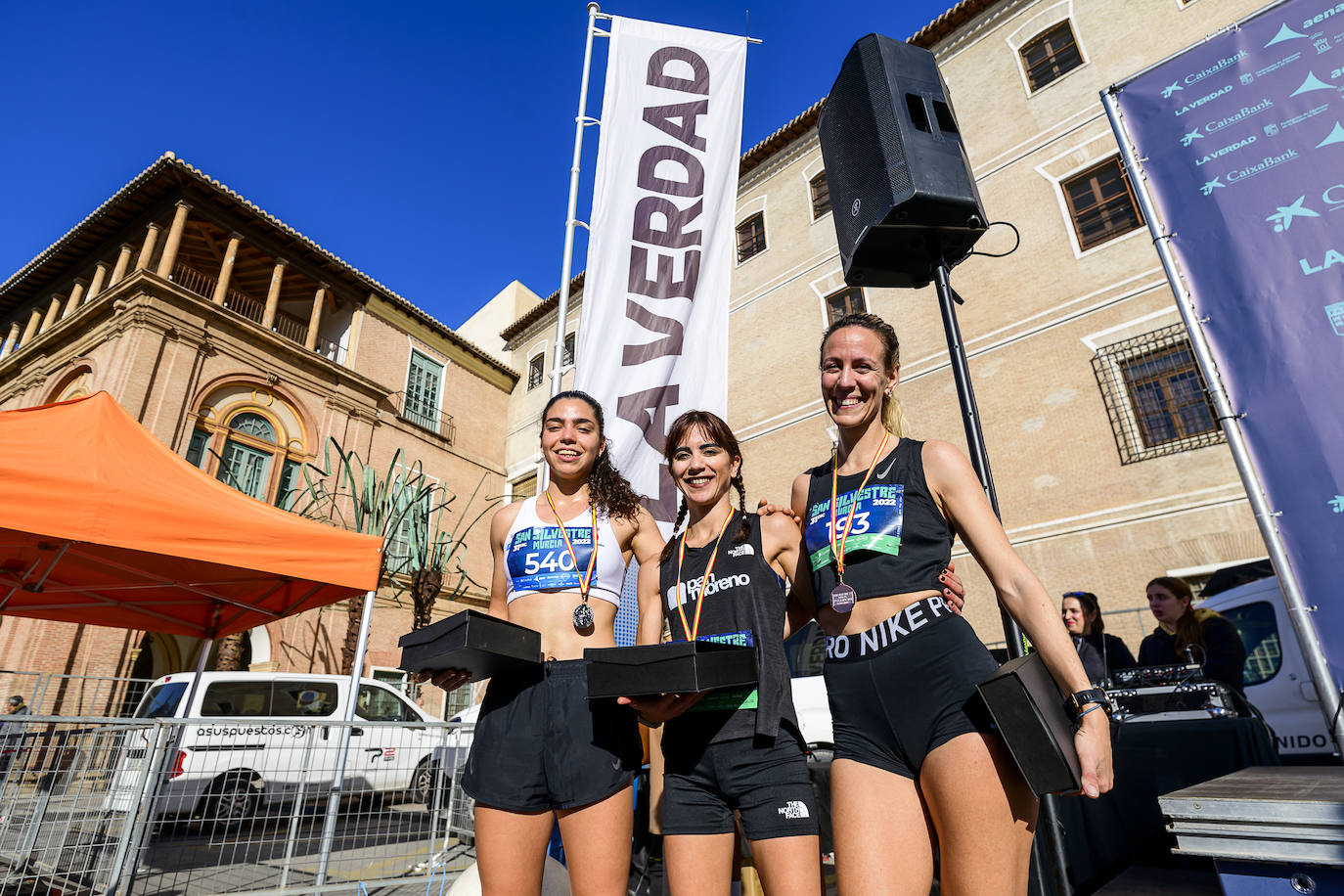 Fotos: El podio de la San Silvestre de Murcia 2022