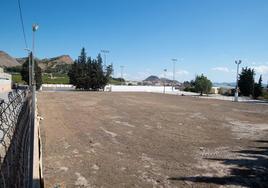 Aspecto de la ciudad deportiva de Cobatillas en la mañana de ayer.