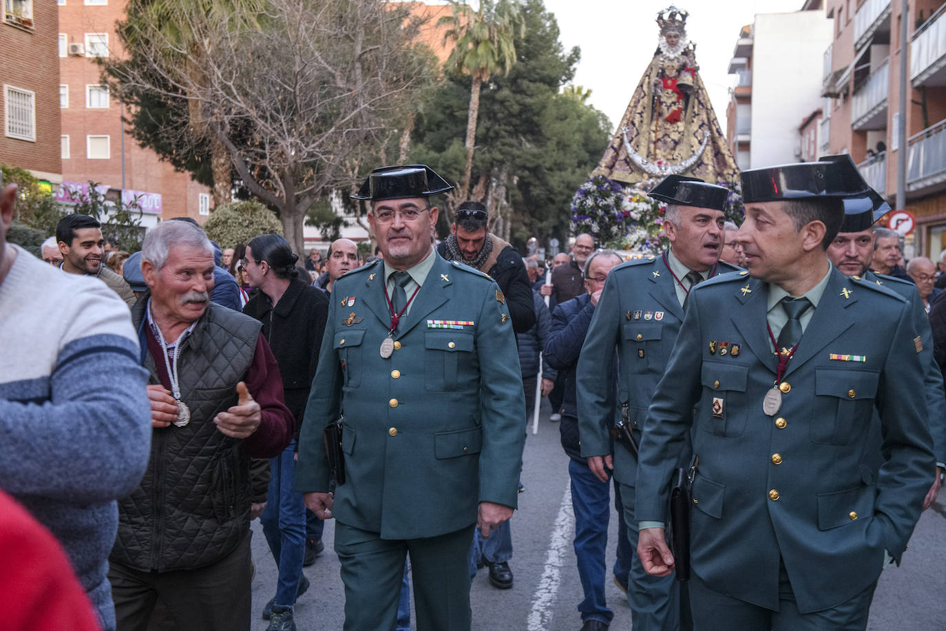 La llegada de la Morenica a la Catedral de Murcia, en imágenes